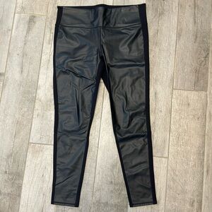 Athleta Faux Leather High Rise Gleam Tight